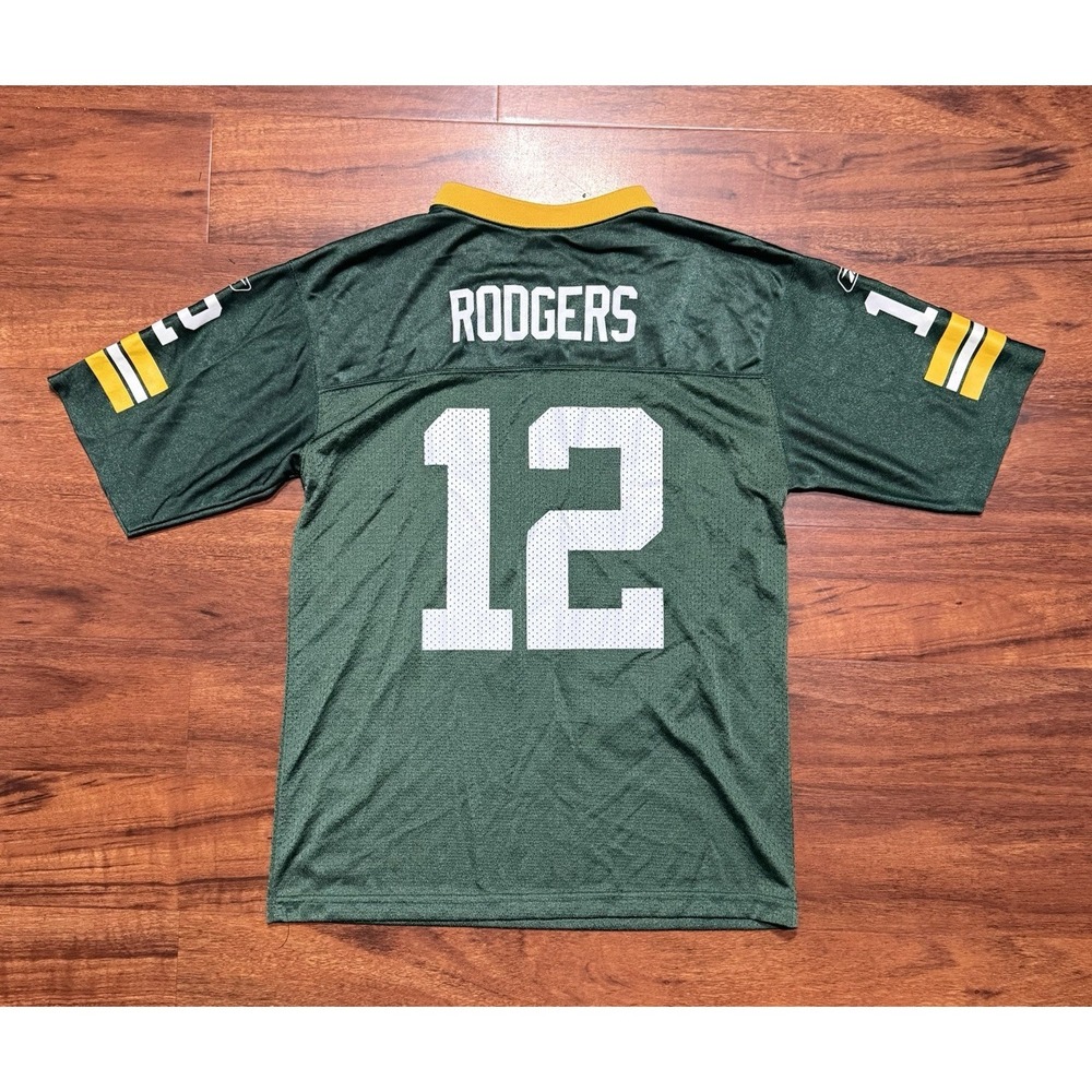 Aaron Rodgers Green Bay Packers Reebok NFL Jersey Youth Size Large‎ - Picture 2 of 5